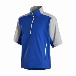 Men's Footjoy Golf Windbreaker Blue/Silver NZ-459829